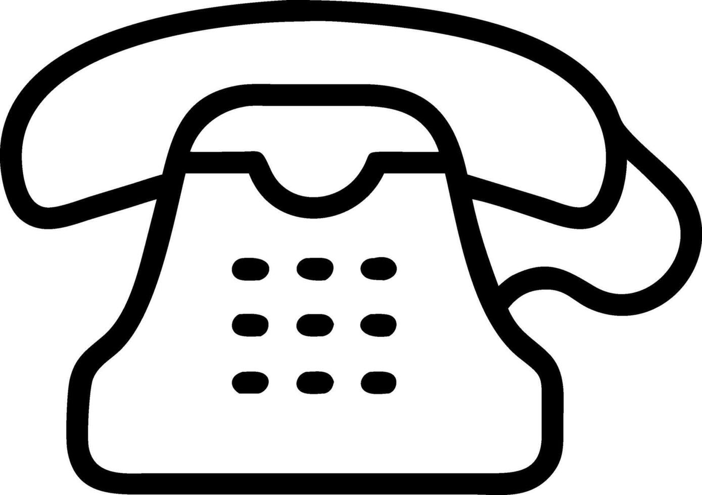 Historical Rotary Dial Telephone Concept vector