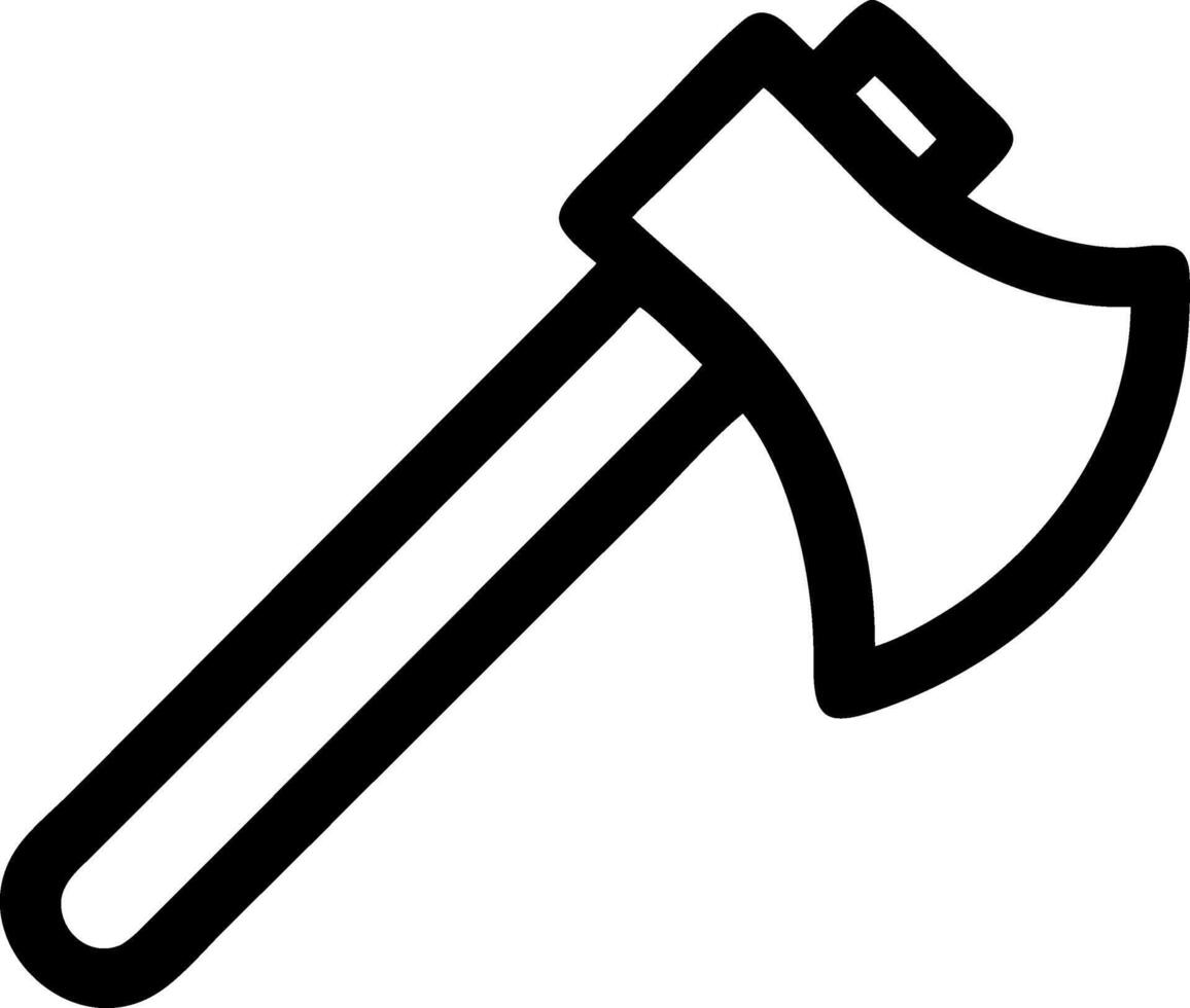 Rustic Lumberjack Axe Design vector
