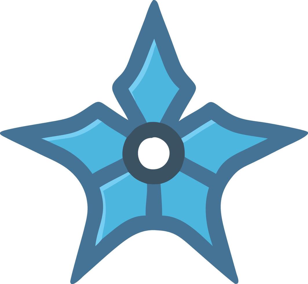 Customizable Ninja Throwing Star Design vector