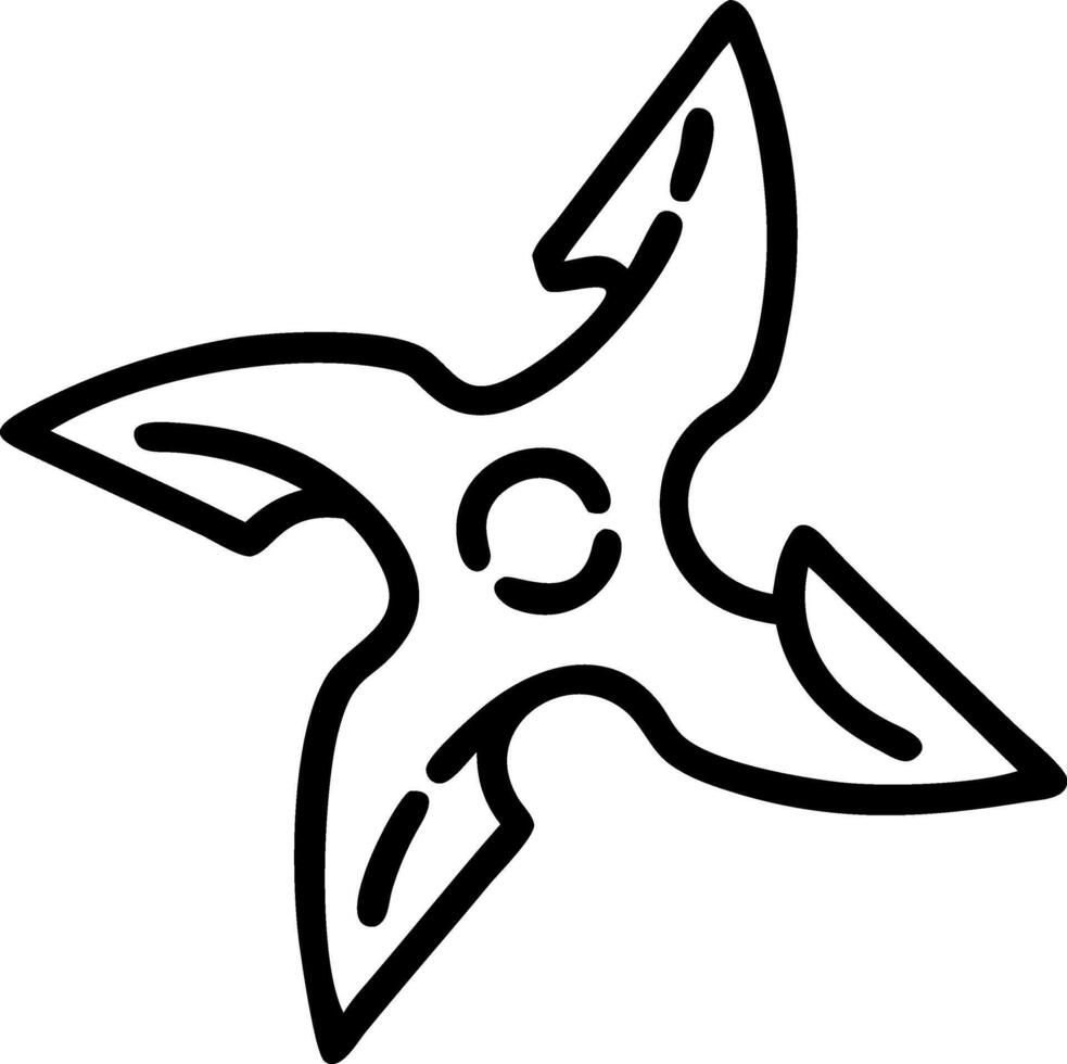 Tactical Ninja Throwing Star Model vector
