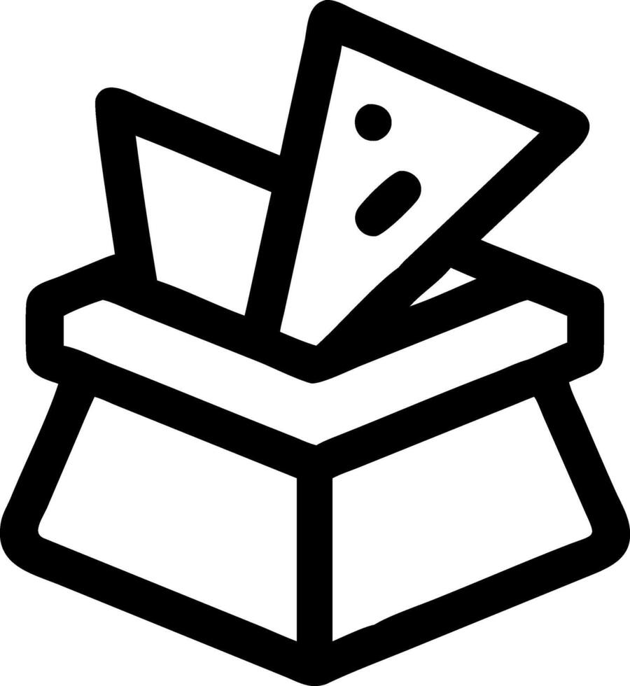 Stylish Nacho Container Design vector