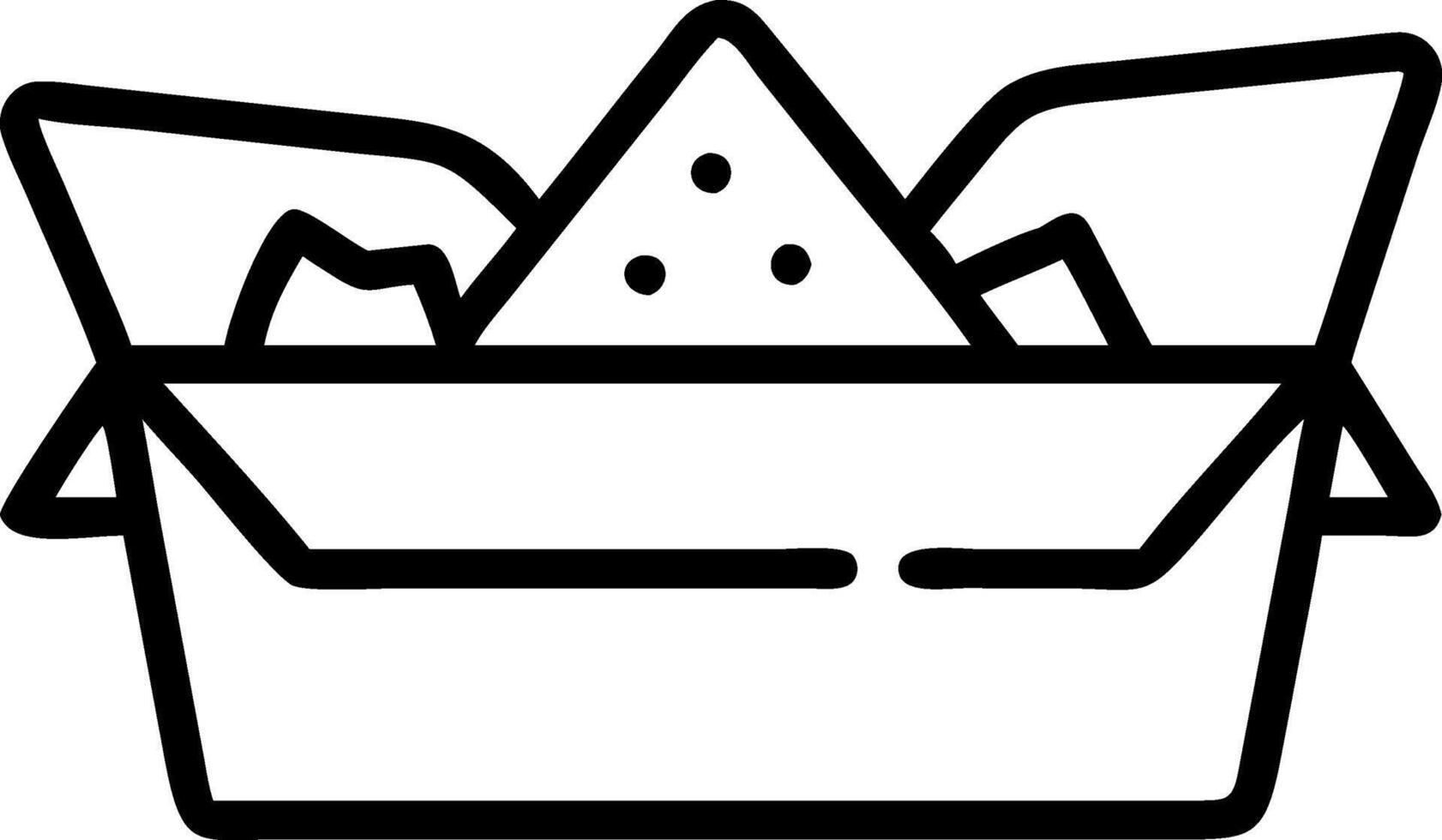 Eco-Friendly Nacho Box Packaging vector