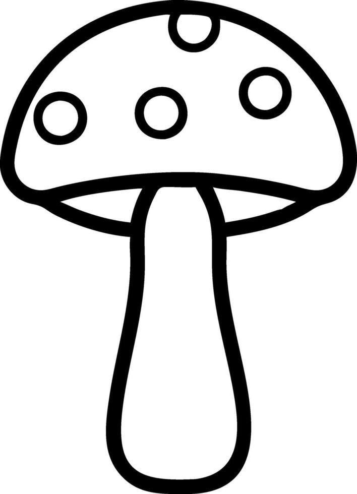 Nature-Inspired Mushroom Design vector