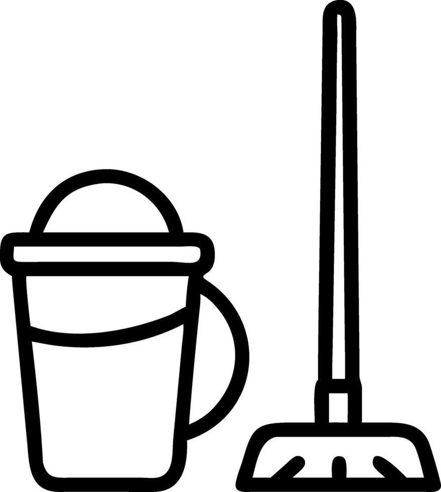 Absorbent and Quick-Drying Mop Design vector