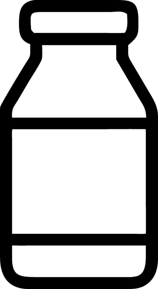 Vintage-Inspired Milk Bottle Style vector