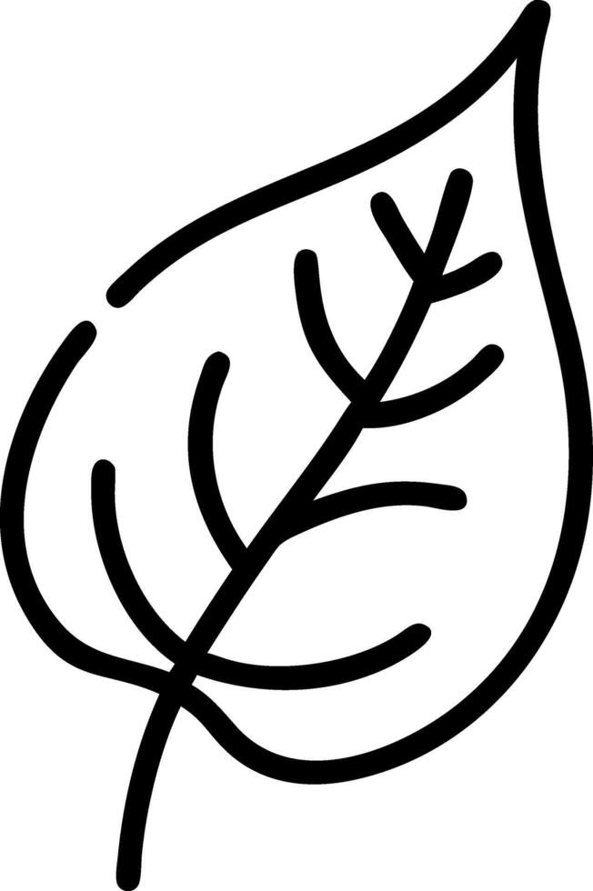 Minimalist Leaf Art vector