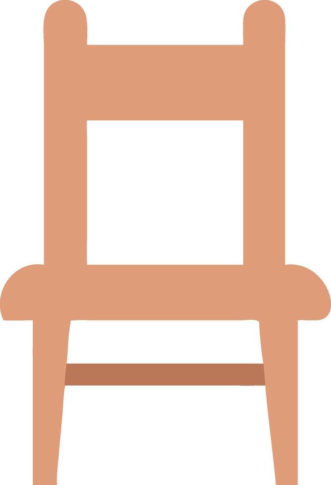 Contemporary Wooden Chair Concept vector