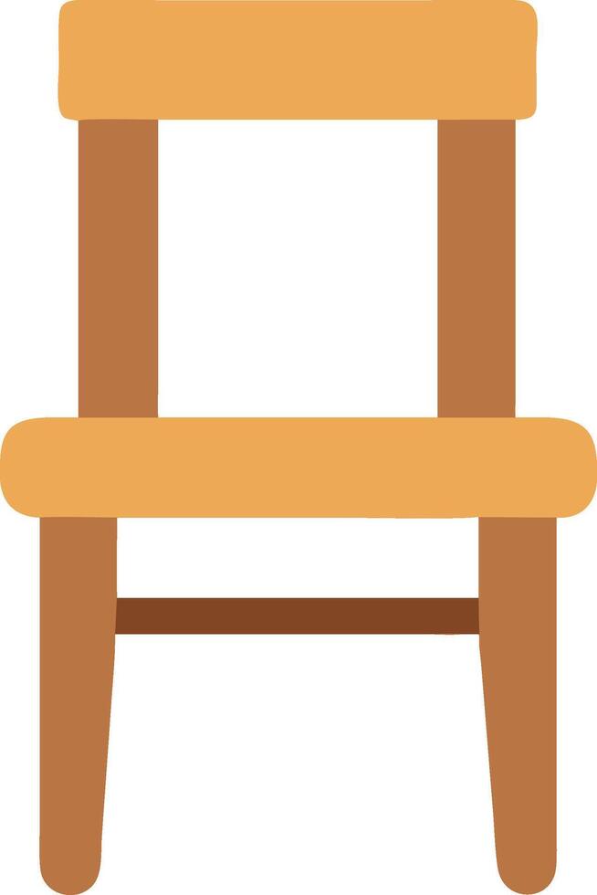 Vintage Wooden Chair Design vector