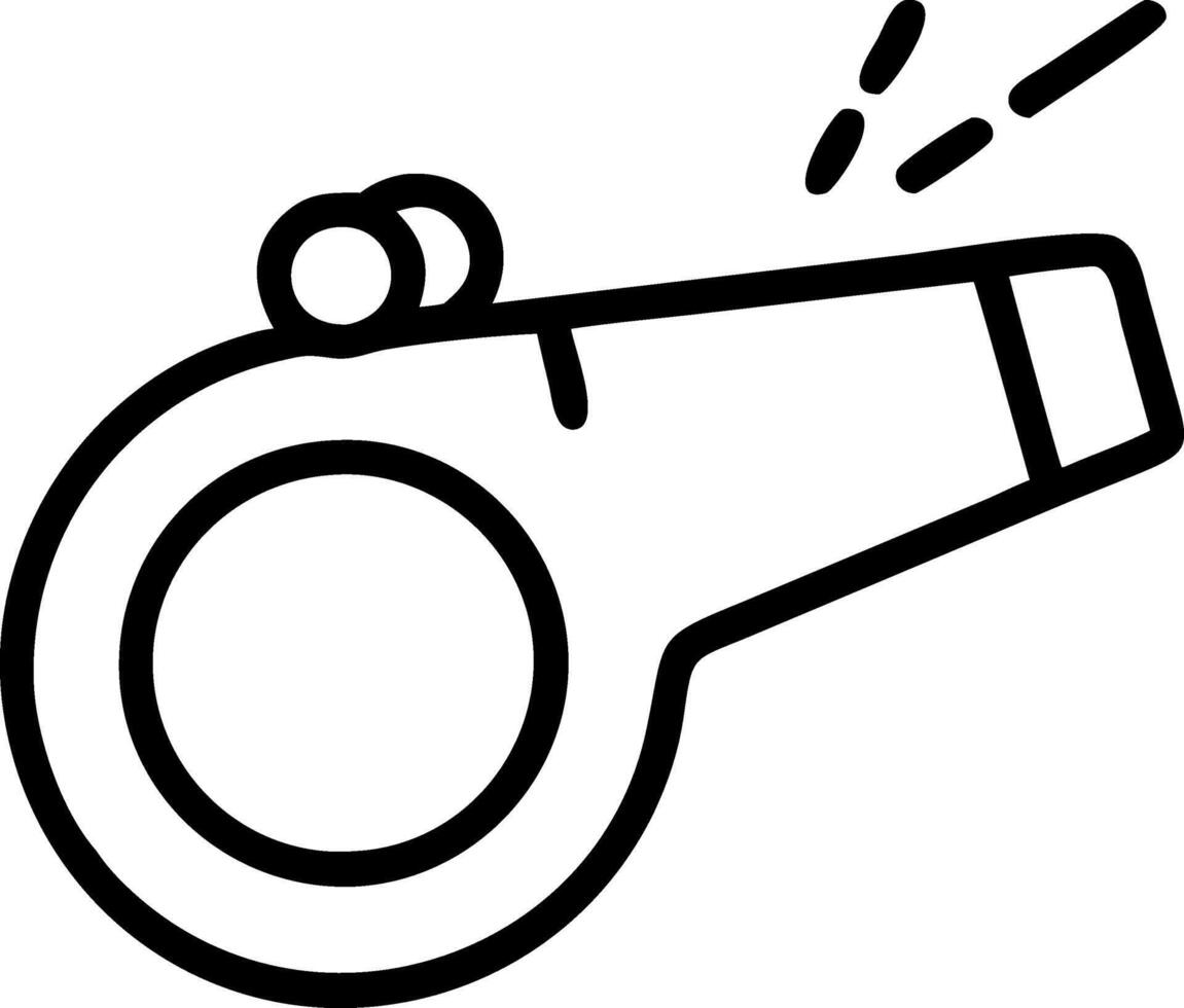 Portable Whistle Concept vector