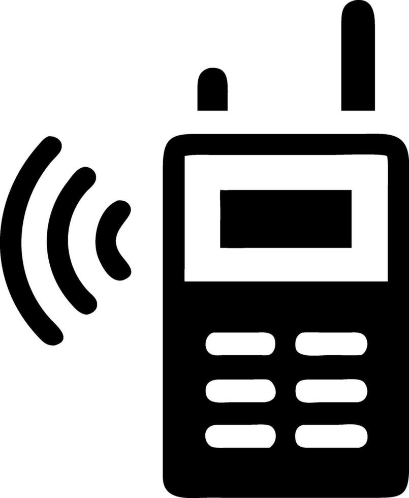 Functional Walkie-Talkie Concept vector