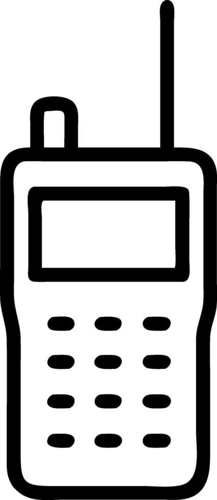 Professional Walkie-Talkie Concept vector