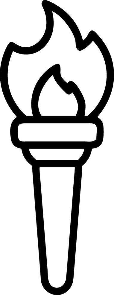Outdoor Adventure Torch Design vector