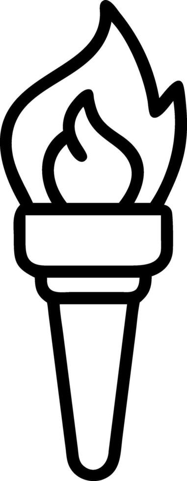 Elegant Torch Illustration vector