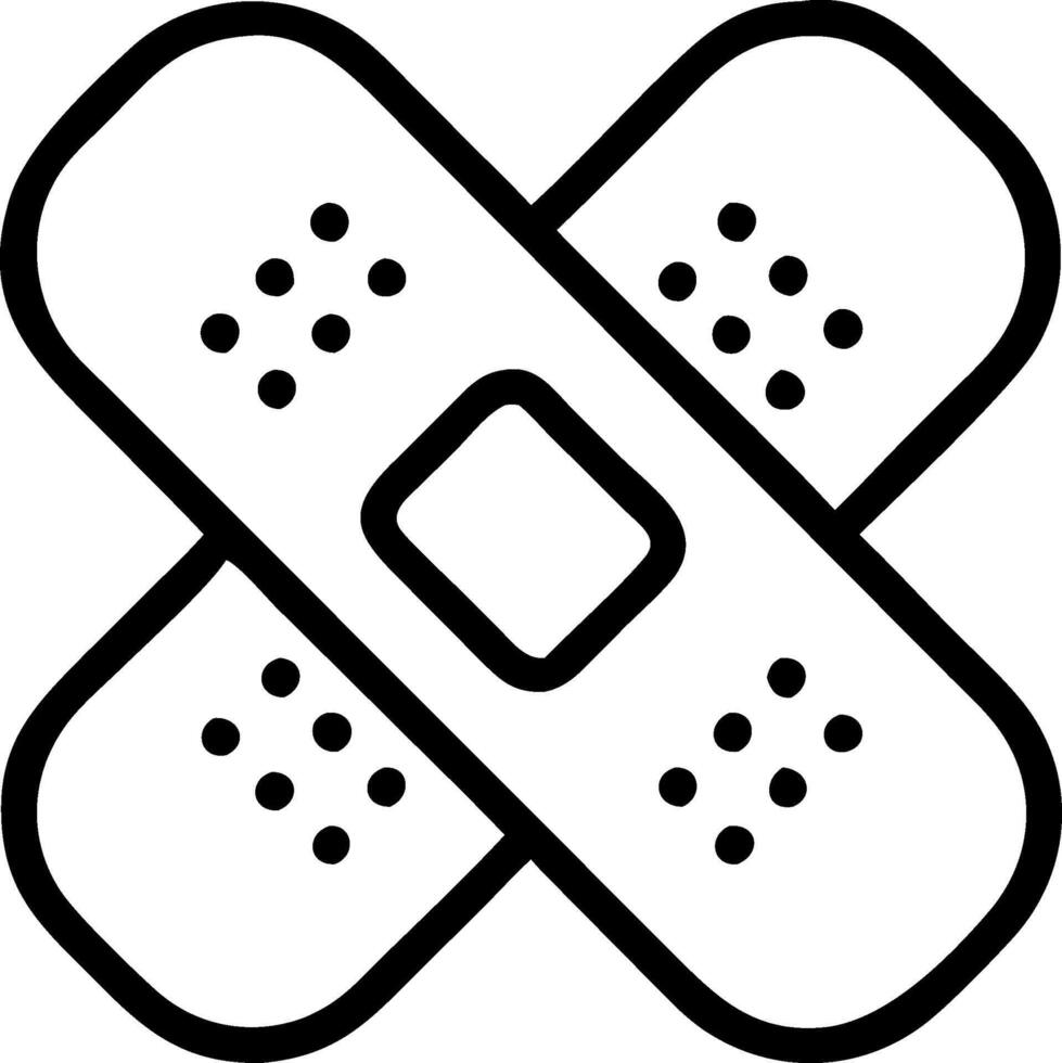 Functional Sticking Plaster Art vector