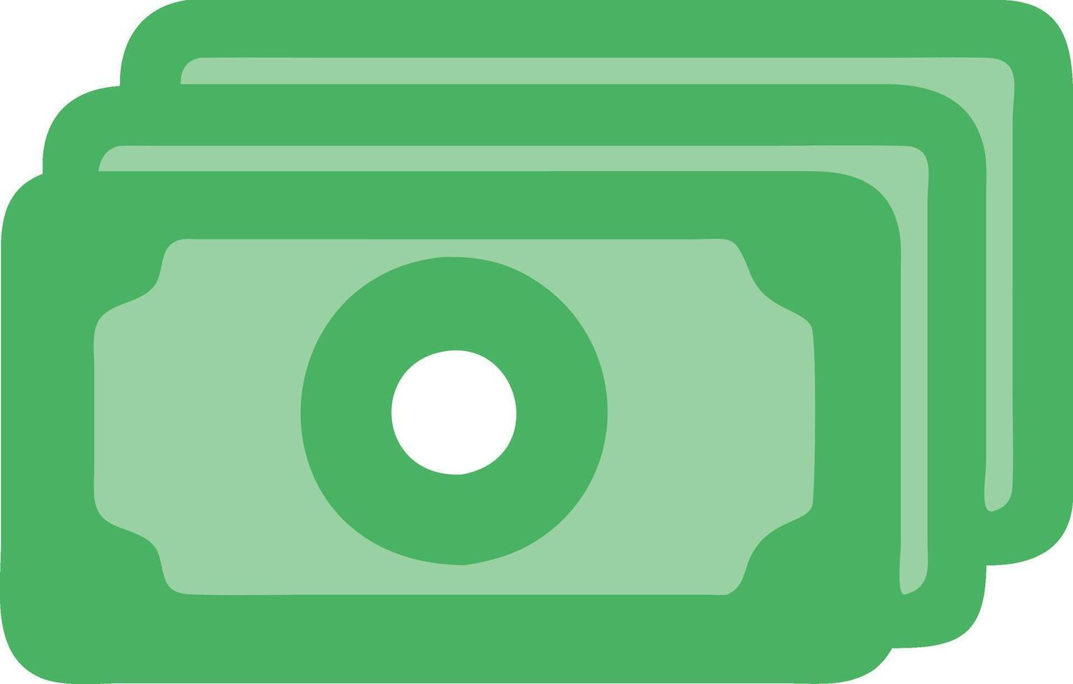 Vibrant Stack of Money Art vector