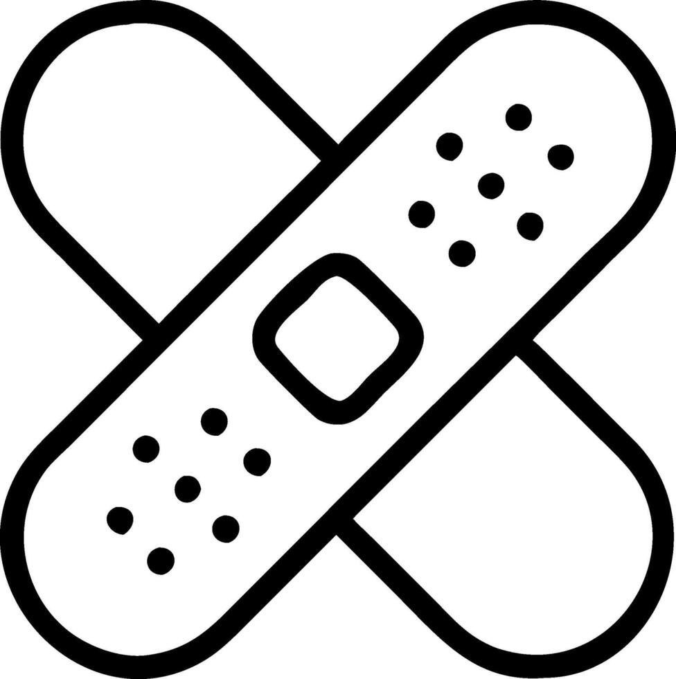 Transparent Sticking Plaster Art vector