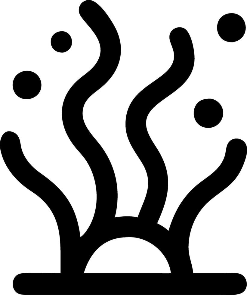 Organic Seaweed Pattern Design vector