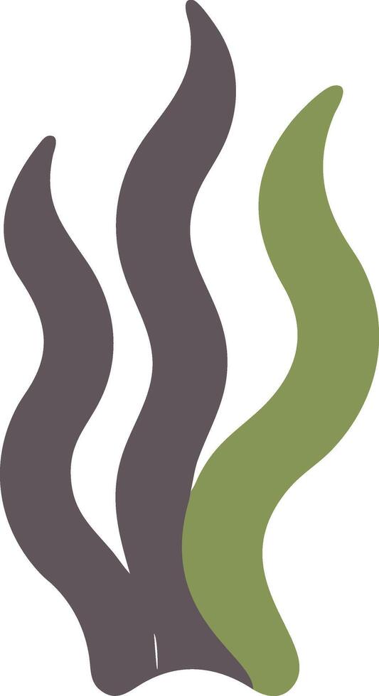 Abstract Seaweed Art Concept vector