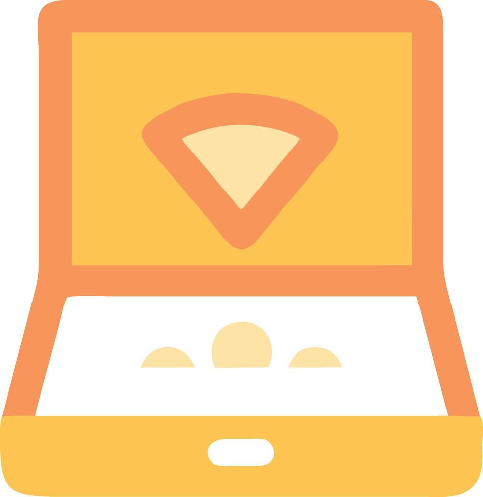 Minimalist Pizza Box Look vector