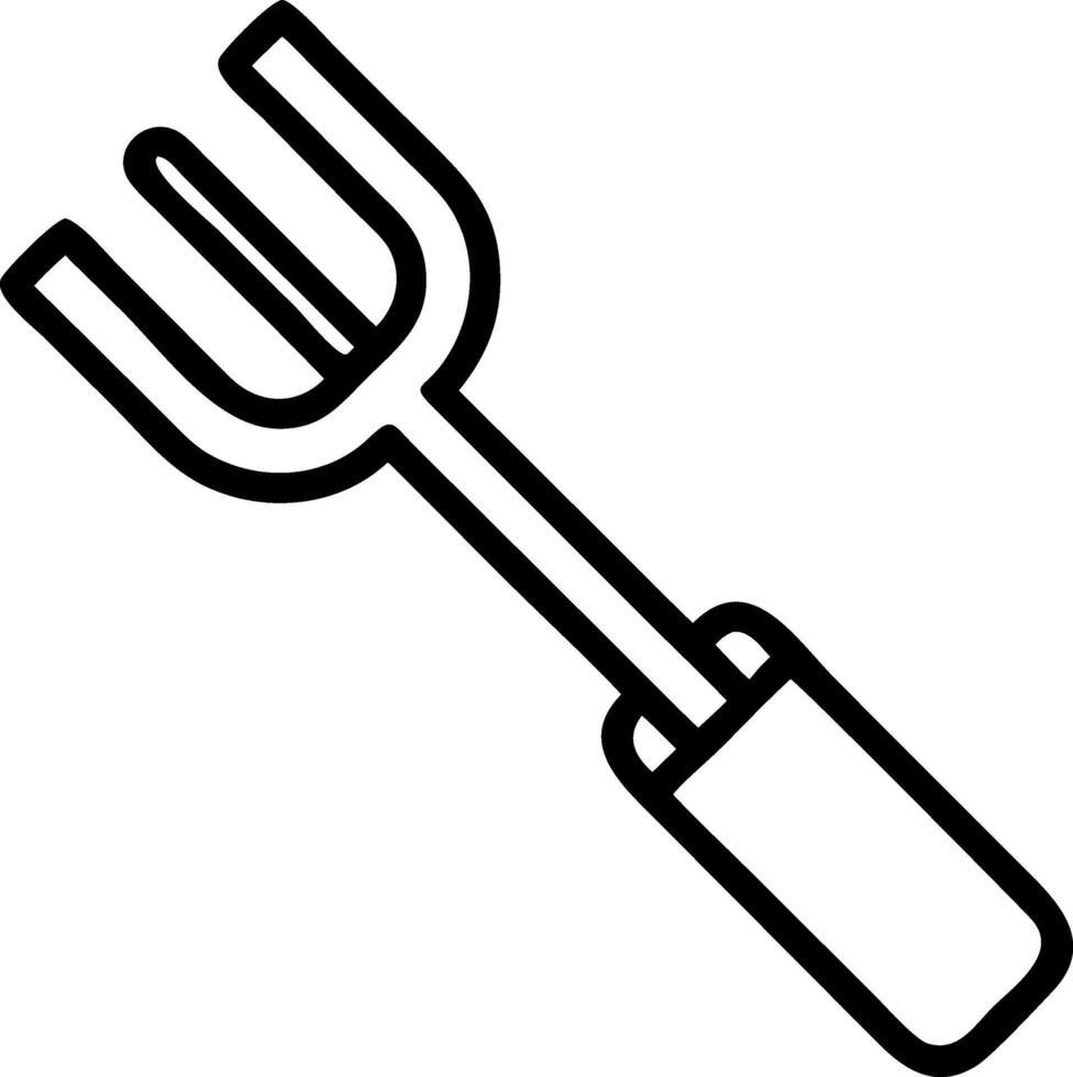 Functional Garden Fork Concept vector