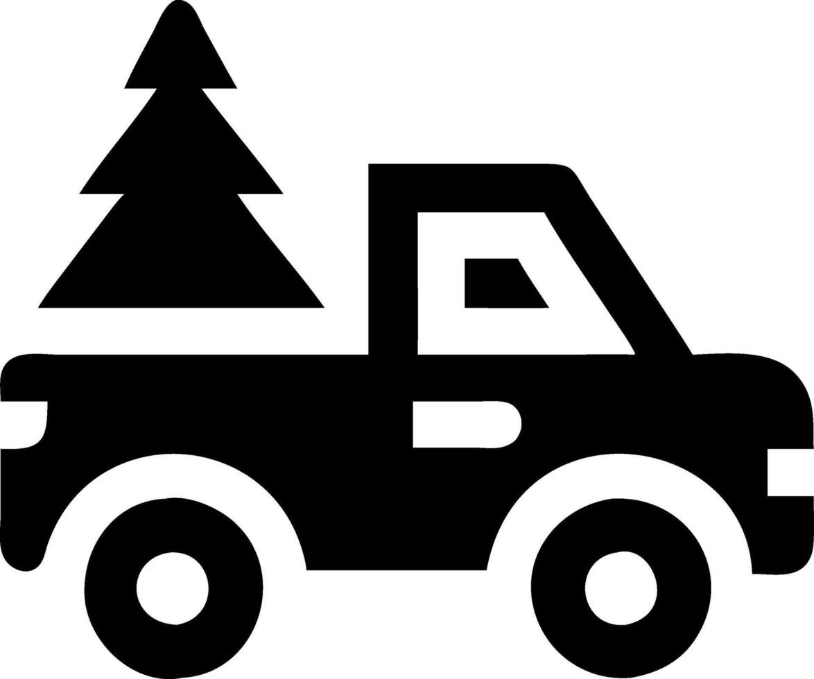Cozy Christmas Tree Delivery vector