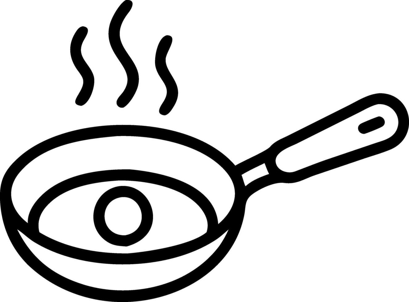 Elegant Breakfast Egg and Pan Design vector