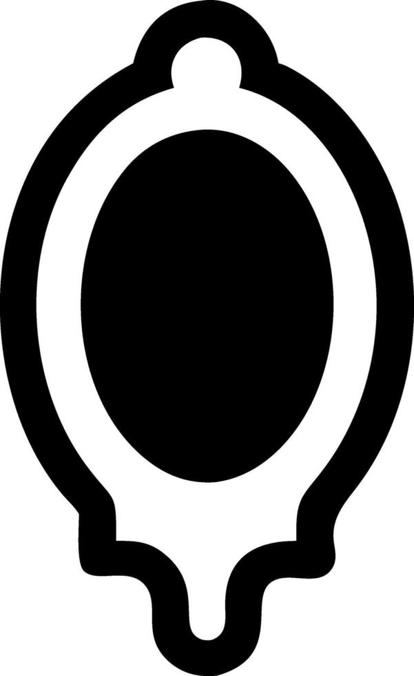 Gothic-Style Aged Mirror Artwork vector