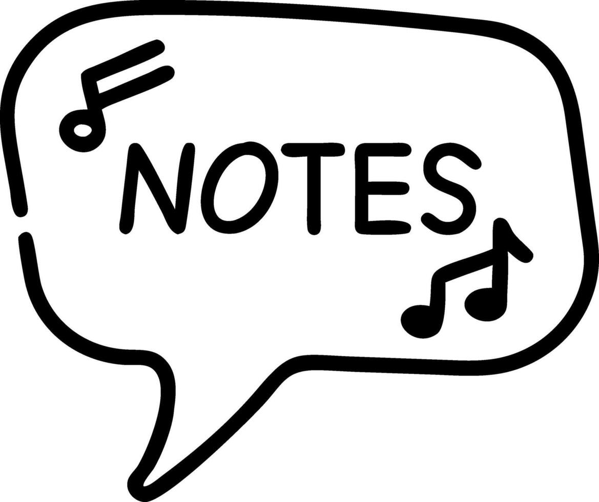 Modern and Stylish Notes Design vector