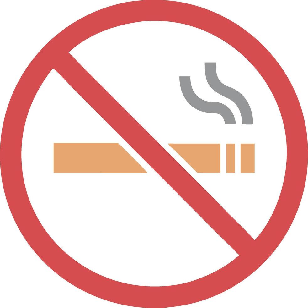 Clean and Professional No Smoking Symbol vector
