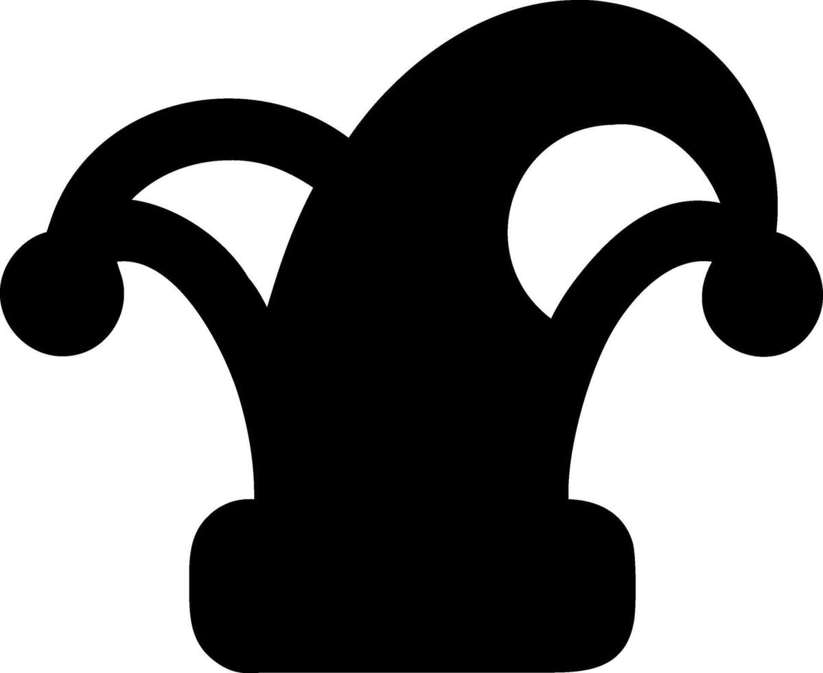 Retro Jester Hat for Circus and Carnival Themes vector