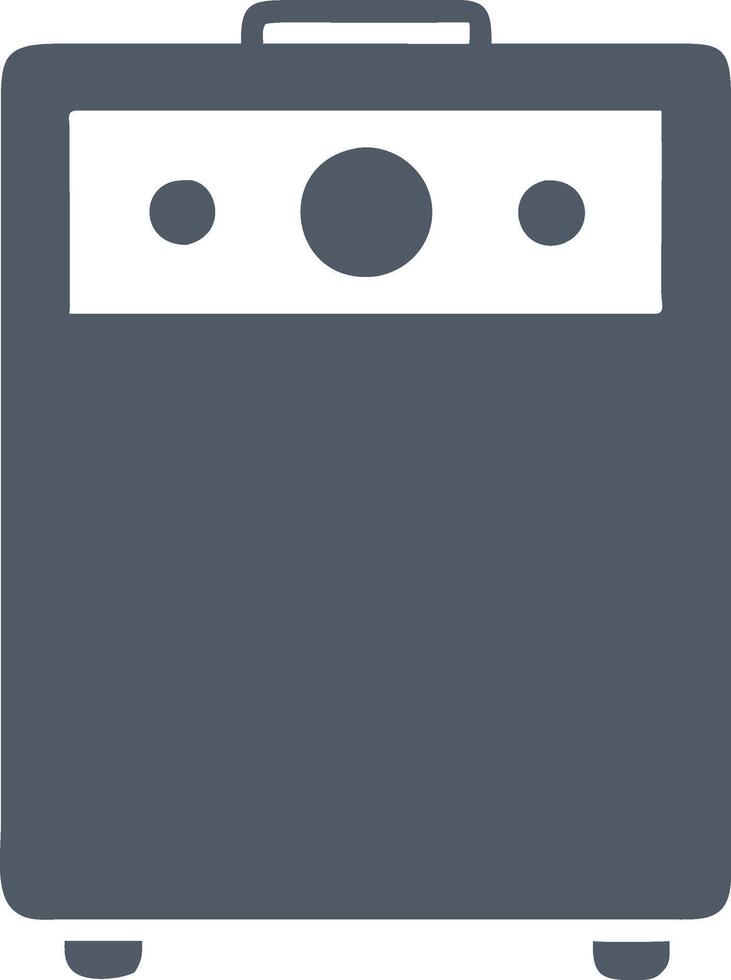 Sleek and Modern Guitar Amplifier Design vector