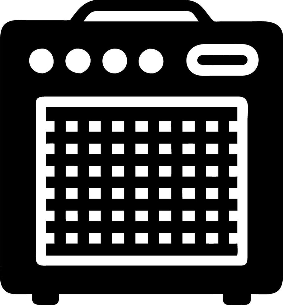 Iconic Guitar Amplifier Artwork vector