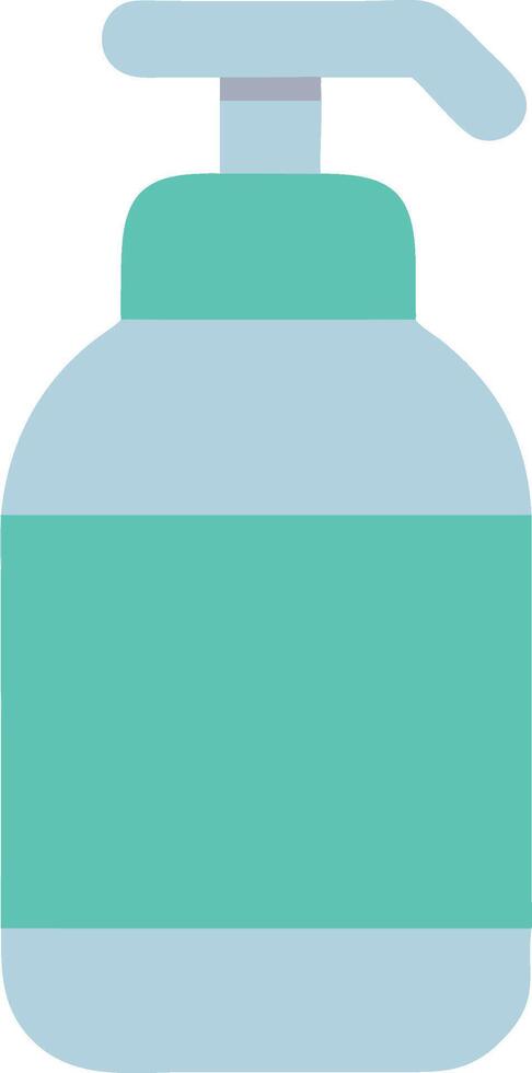 Simple Foaming Bottle with Fluid Lines vector