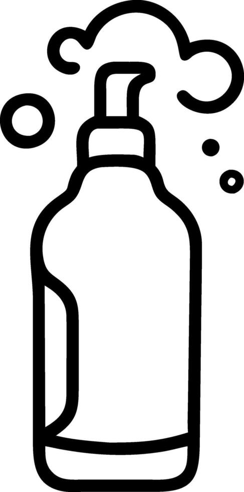 High-Detail Foaming Bottle Illustration vector