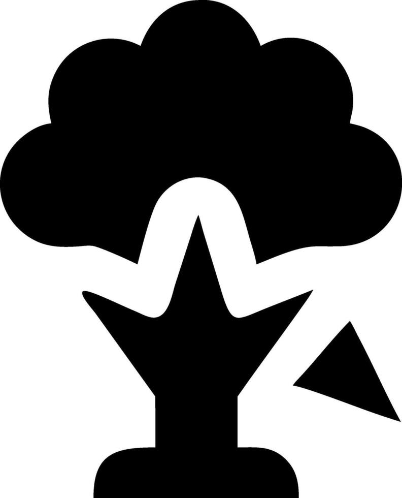Explosive Power Symbol with Bold Lines vector