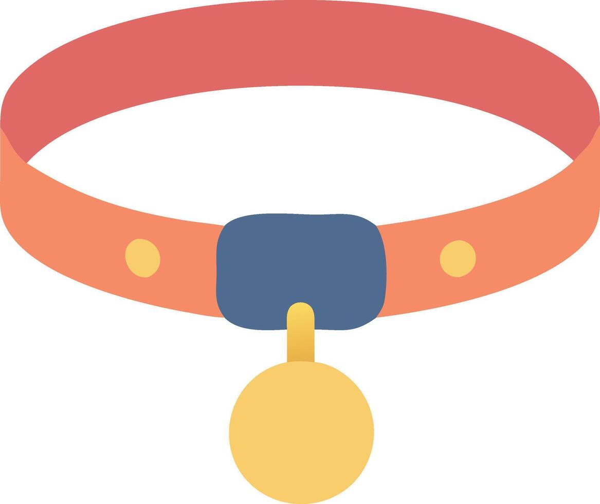 Vibrant Dog Collar Design with Bold Colors vector