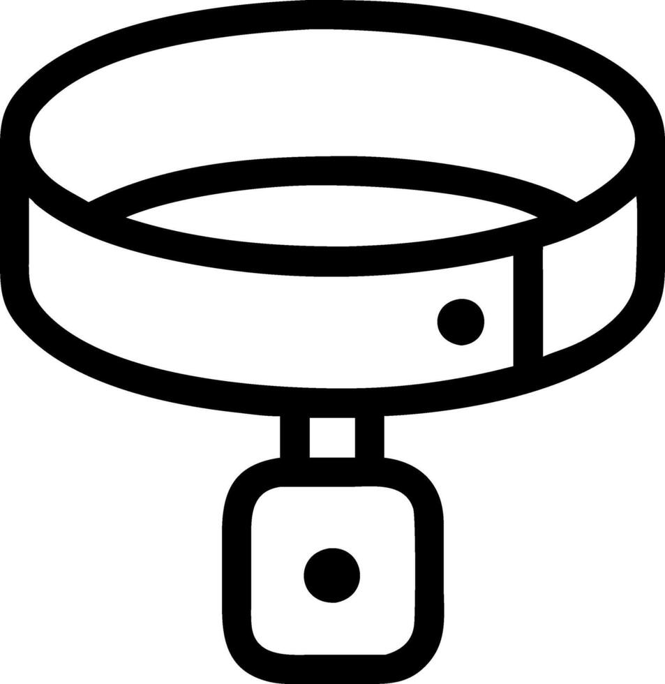 Elegant Dog Collar for Fashionable Pets vector