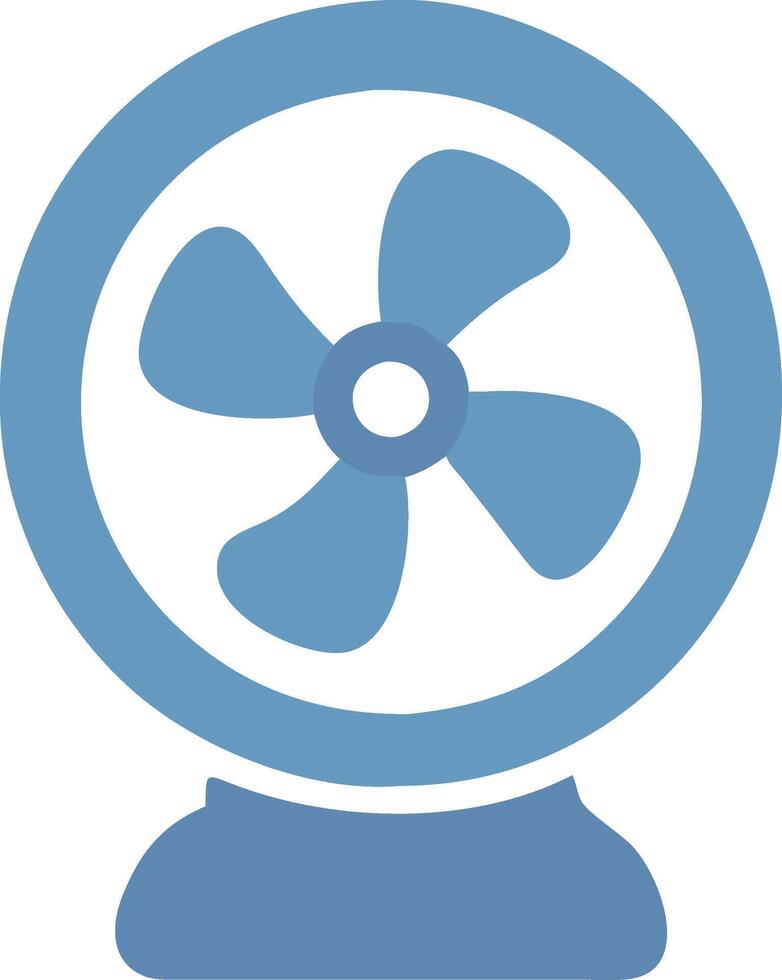 Desk Fan with Elegant, Simple Design vector