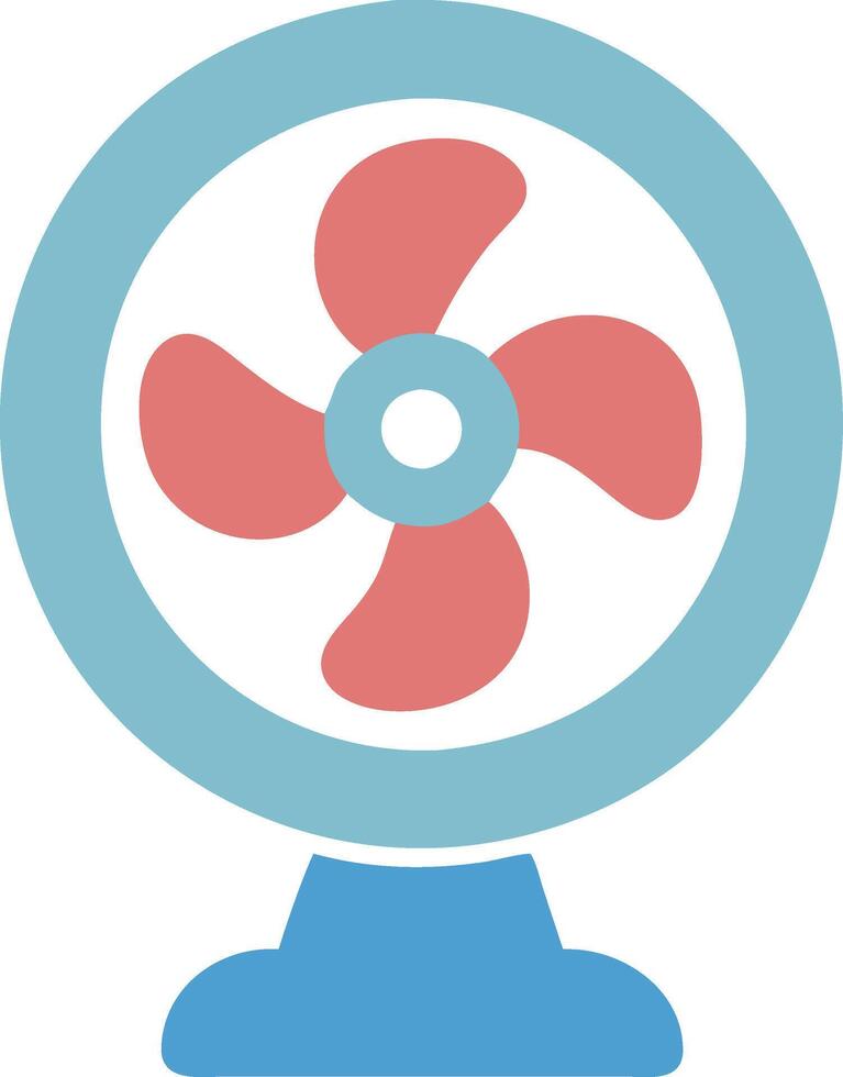 Sleek Desktop Fan Illustration vector