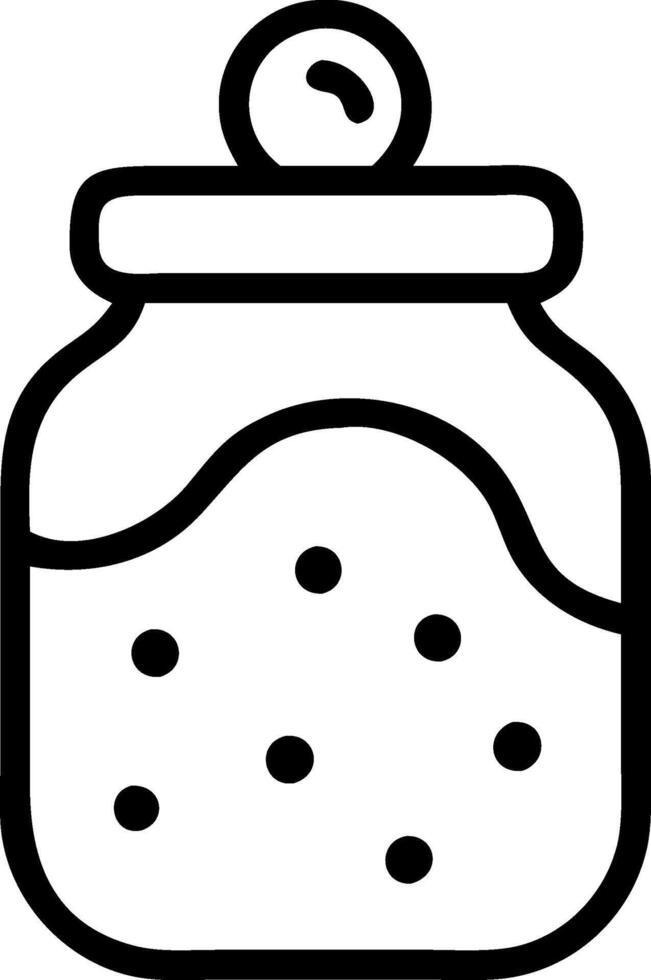 Cookie Jar with Transparent Lid Design vector