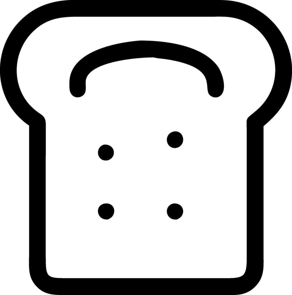 Creative Buttered Toast Concept Illustration vector