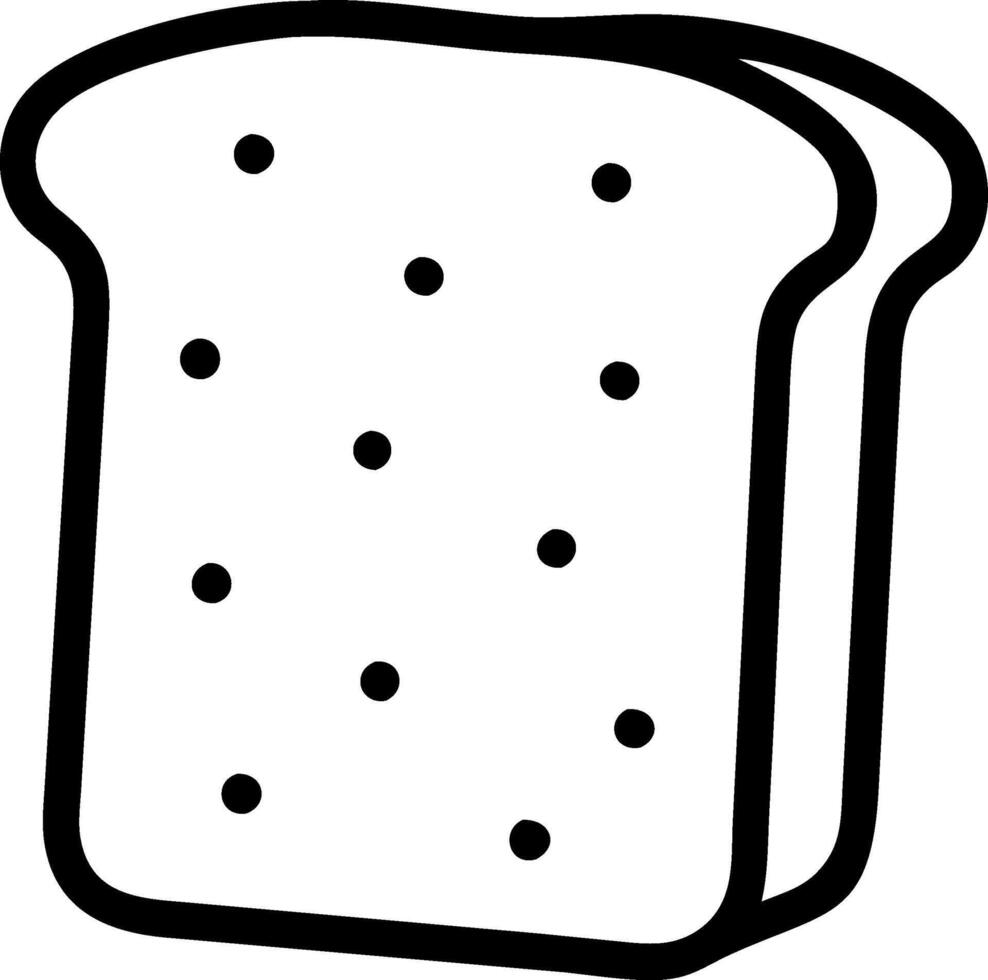 Modern Buttered Toast Logo Design vector