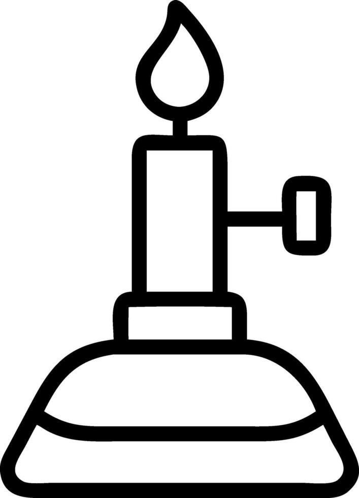 Realistic Bunsen Burner Artwork vector