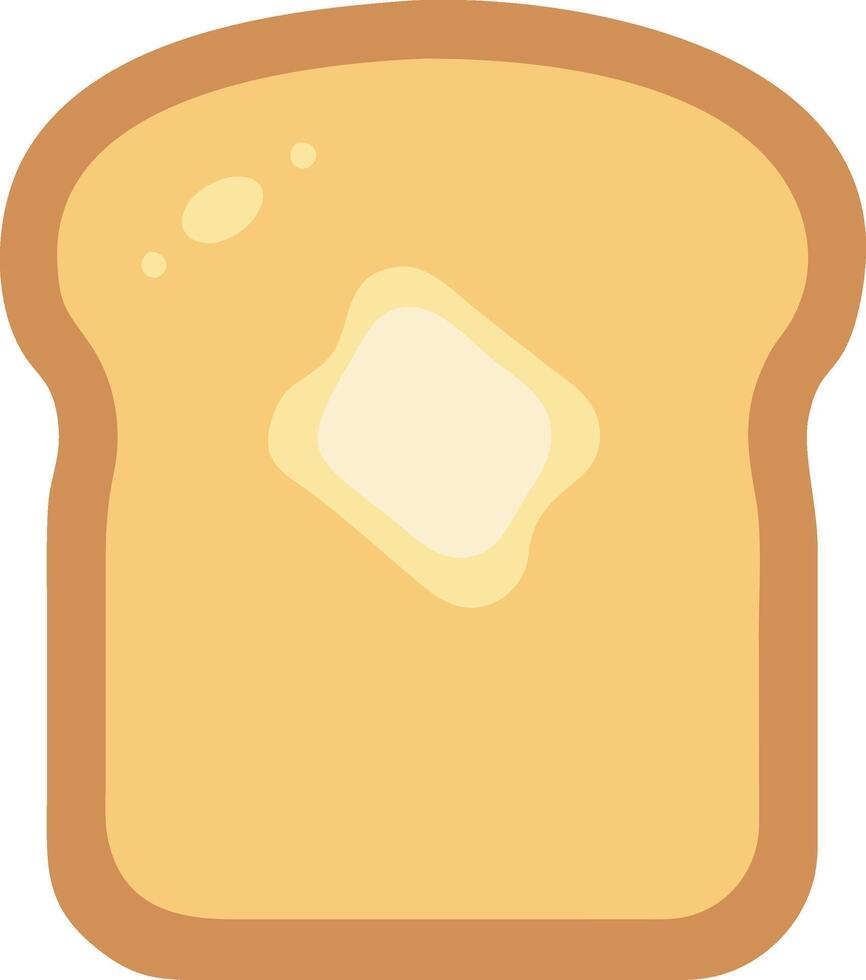 Abstract Toast with Melting Butter Illustration vector