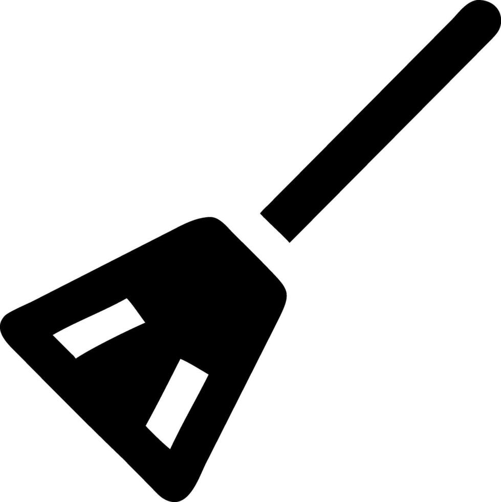 Traditional Wooden Handle Broom Design vector