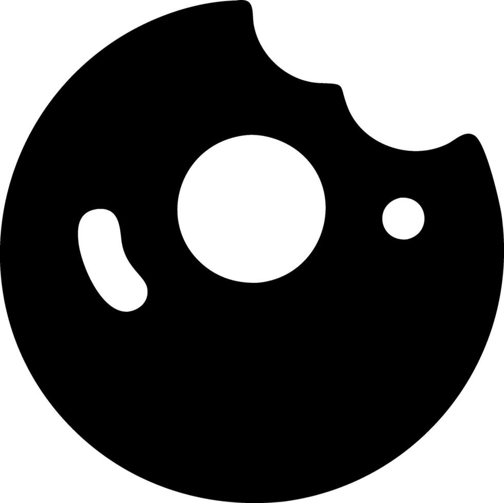 Realistic Bitten Donut with Glaze Details vector