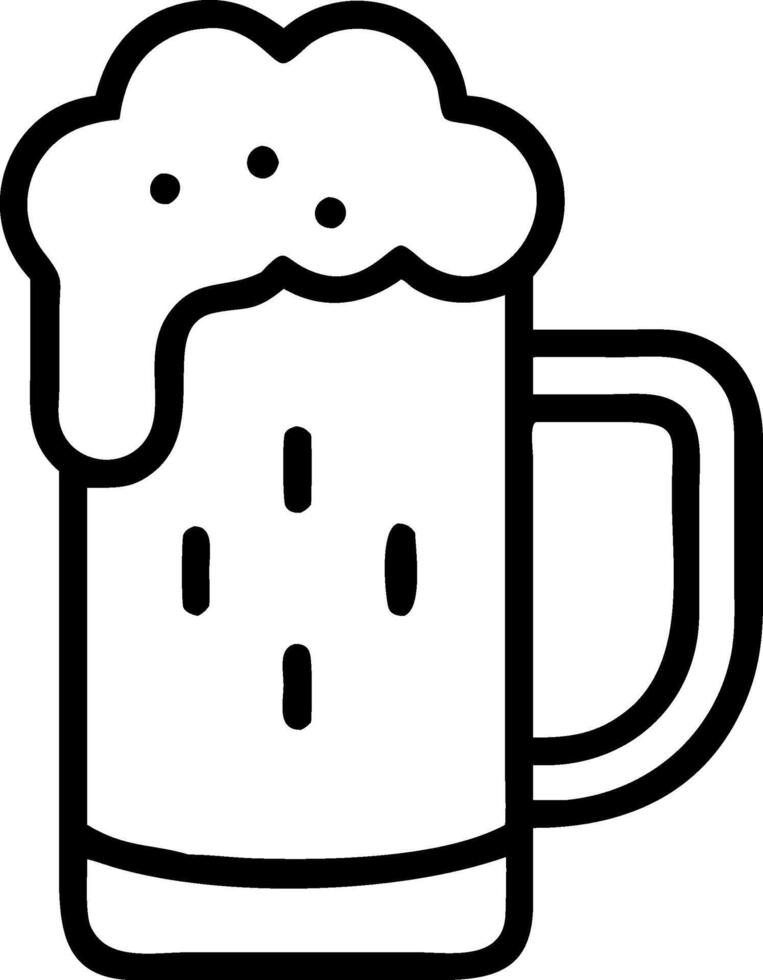 Engraved Beer Tankard Artwork vector