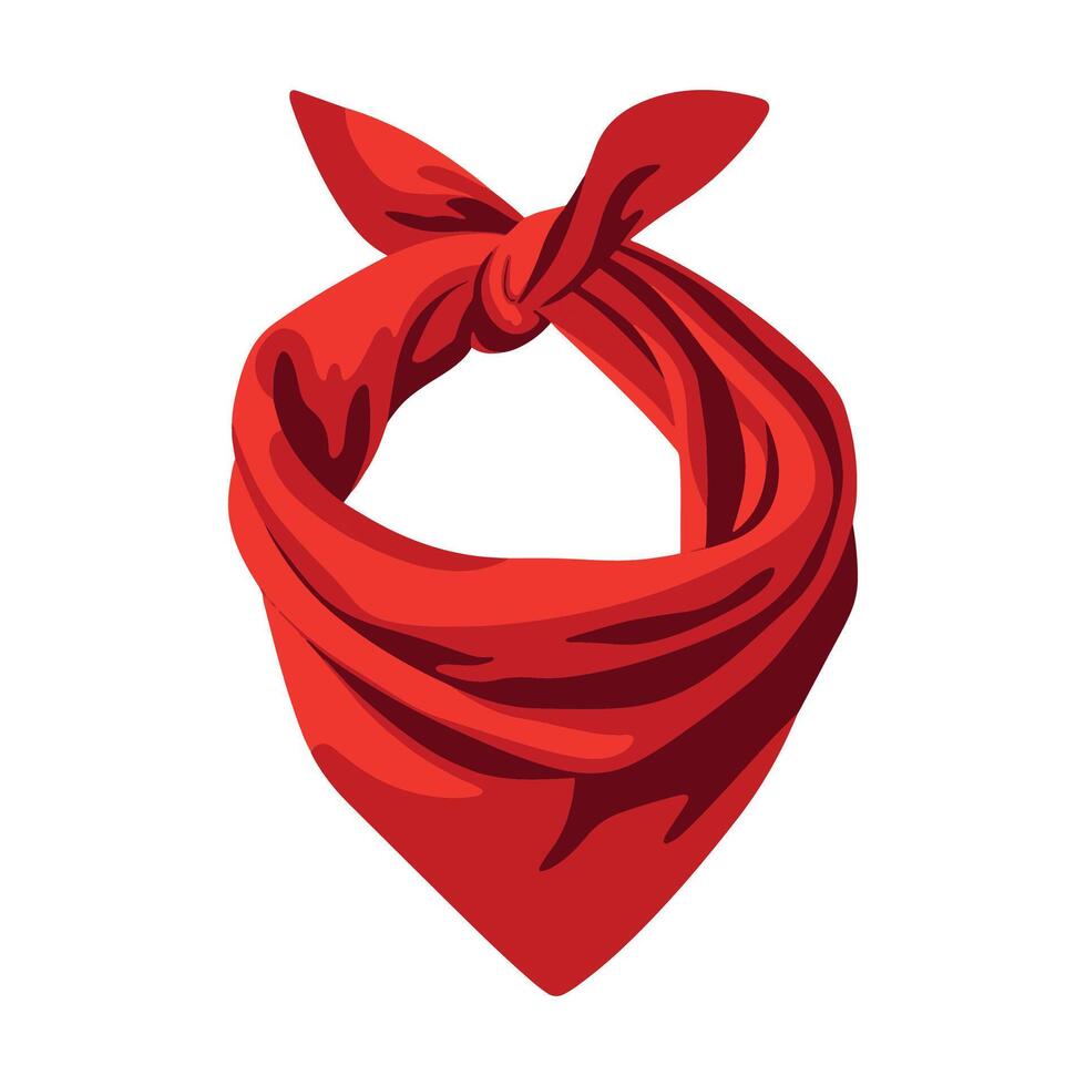 Cowboy bandana wild west icon, isolated . Ideal for western-themed designs, cowboy graphics, and vintage. vector