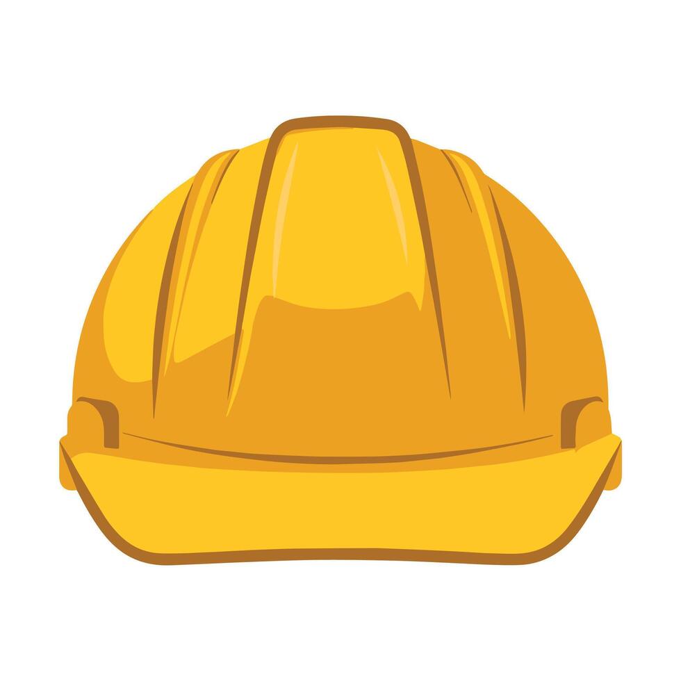Worker Security Helmet Icon. Isolated graphic, perfect for construction and safety themes vector