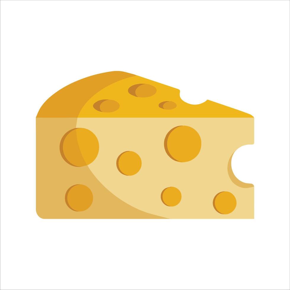 cheese isolated cartoon art illustration vector